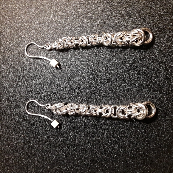 Giani Bernini Byzantine Chain Drop Earrings in Sterling Silver - Picture 11 of 11